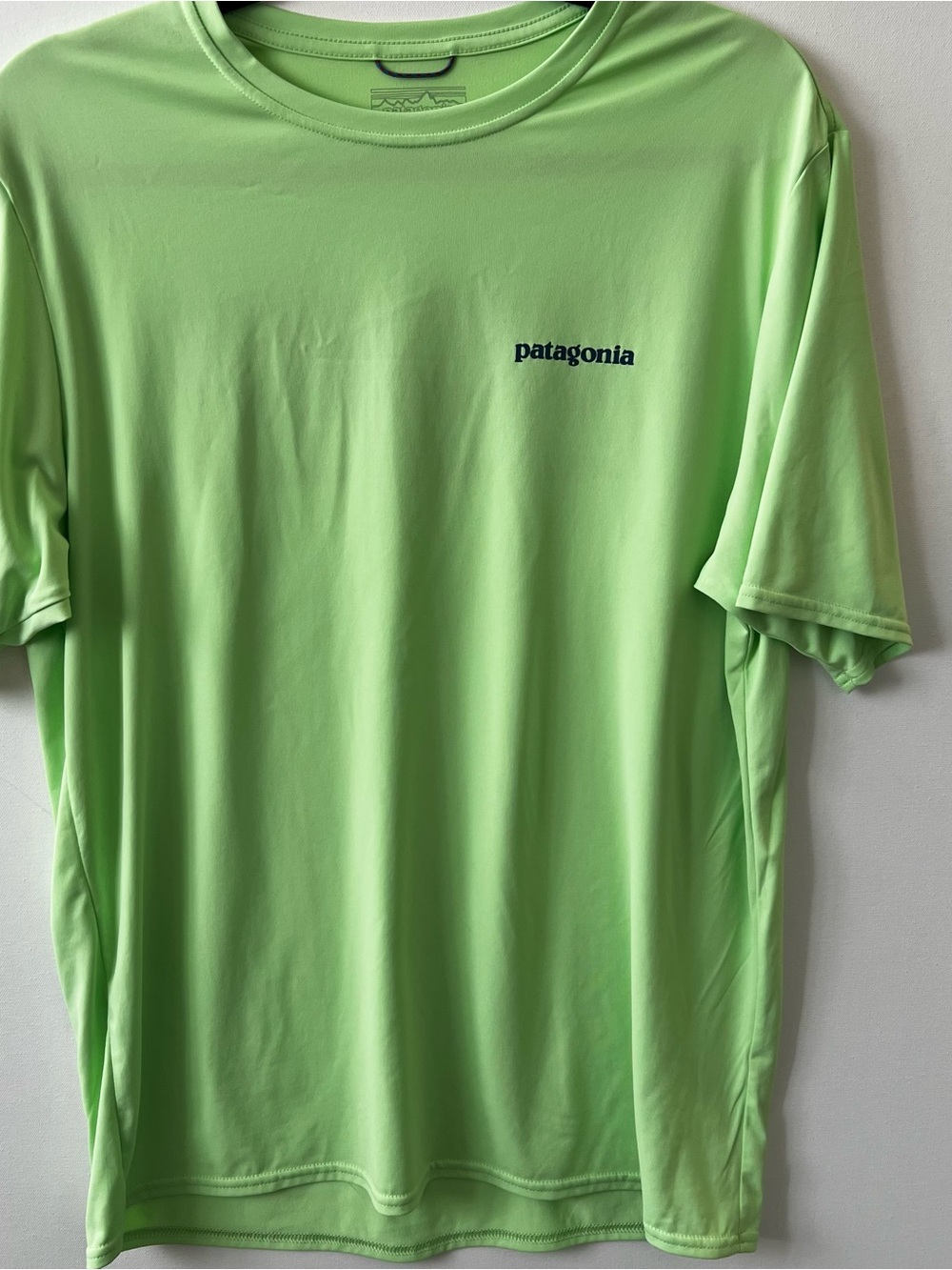 Patagonia Neon Green Short Sleeve Performance Tee
